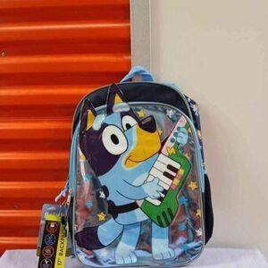 Blue Cartoon Character Kids Backpack
